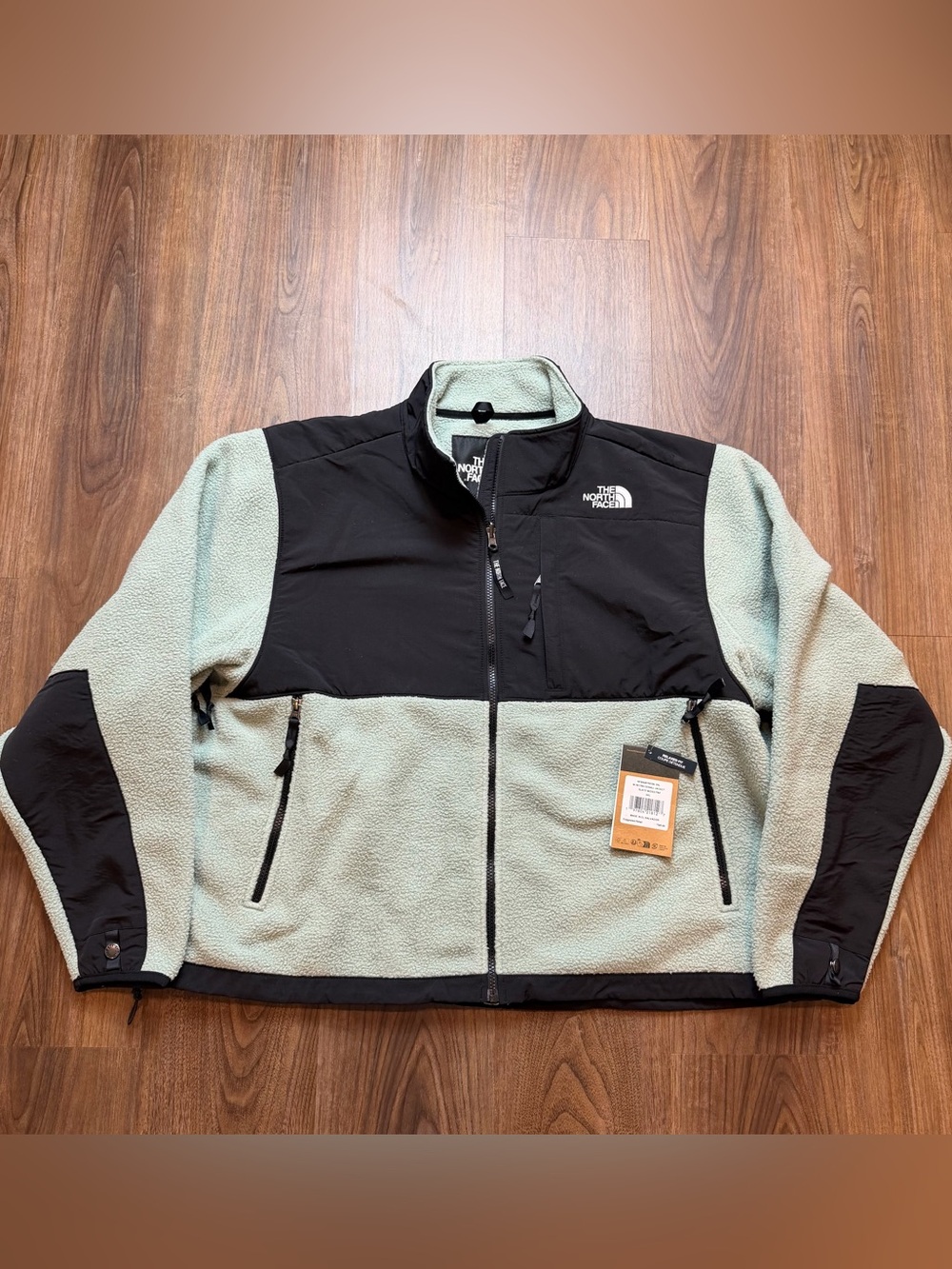 NEW The North Face TNF Retro Denali Full Zip Jacket Slate Moss Green Women’s 3XL